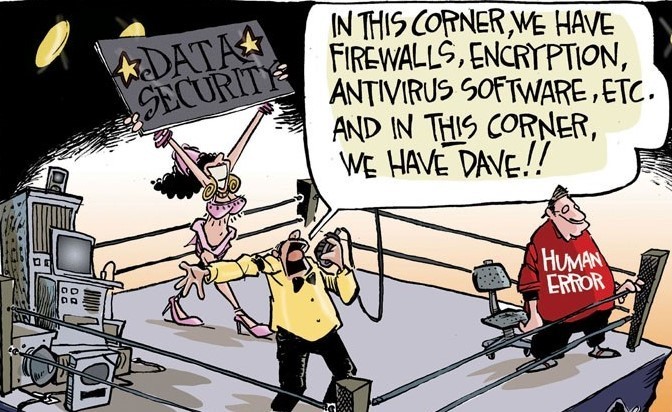 cartoon of data security