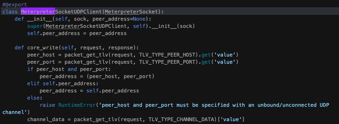 deobufscated python Meterpreter