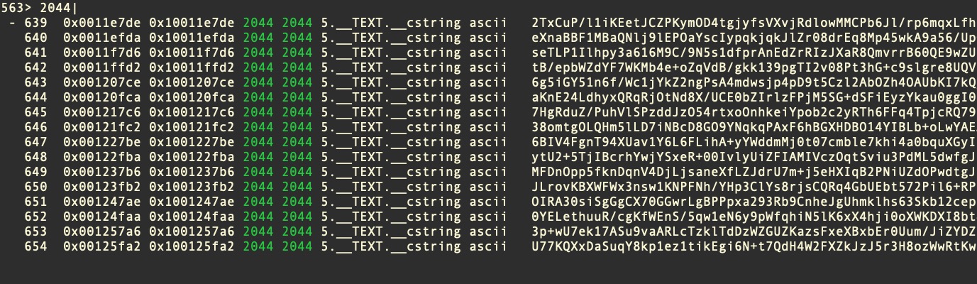 Honkbox_C has over 650 2044-byte base64-encoded _cstrings