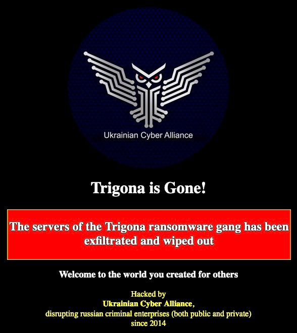 Defaced Trigona blog (TOR)